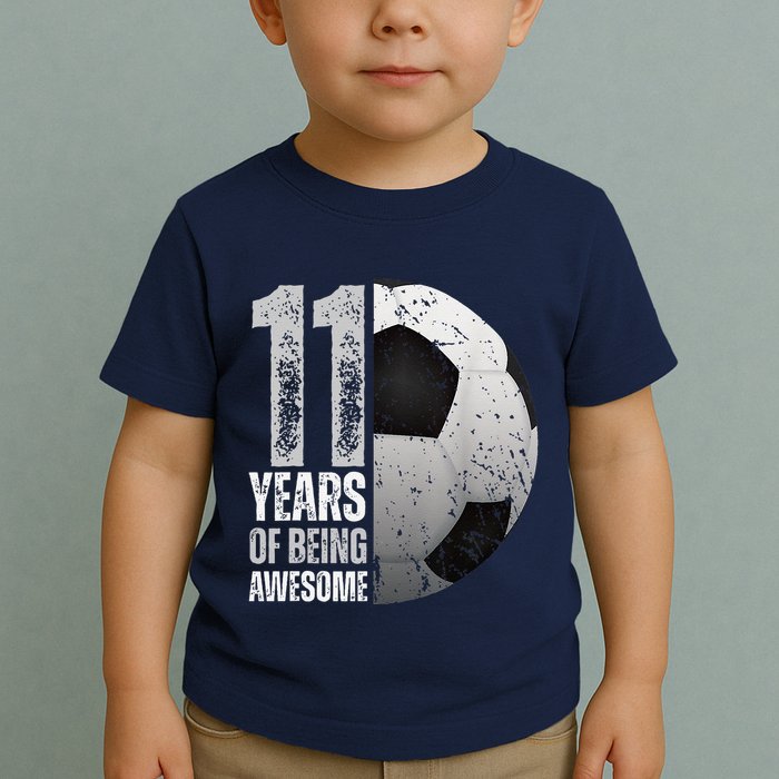 11 Year Old Soccer 11th Birthday Player Bday Party Toddler T-Shirt