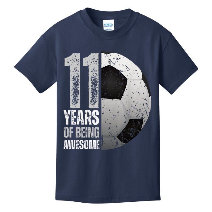 11 Year Old Soccer 11th Birthday Player Bday Party Kids T-Shirt