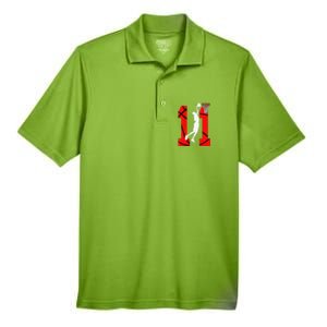 11 Years Old 11th Birthday Boy Basketball Lovers Men's Origin Performance Pique Polo