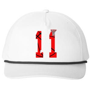 11 Years Old 11th Birthday Boy Basketball Lovers Snapback Five-Panel Rope Hat