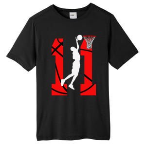 11 Years Old 11th Birthday Boy Basketball Lovers Tall Fusion ChromaSoft Performance T-Shirt