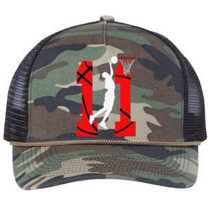 11 Years Old 11th Birthday Boy Basketball Lovers Retro Rope Trucker Hat Cap