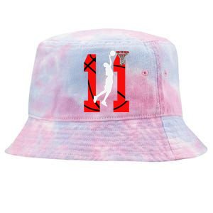 11 Years Old 11th Birthday Boy Basketball Lovers Tie-Dyed Bucket Hat