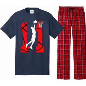 11 Years Old 11th Birthday Boy Basketball Lovers Pajama Set