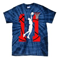 11 Years Old 11th Birthday Boy Basketball Lovers Tie-Dye T-Shirt