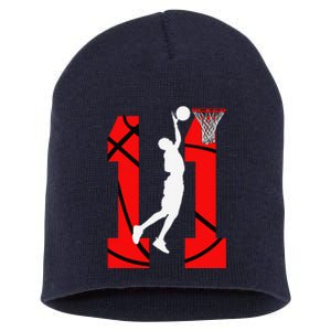 11 Years Old 11th Birthday Boy Basketball Lovers Short Acrylic Beanie