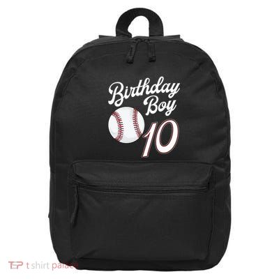 10 Years Old Baseball Themed 10th Birthday Party Sports 16 in Basic Backpack