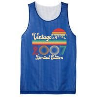 17 Year Old Retro Vintage 2007 Limited Edition 17th Birthday Gift Mesh Reversible Basketball Jersey Tank