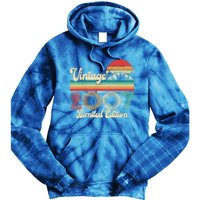 17 Year Old Retro Vintage 2007 Limited Edition 17th Birthday Gift Tie Dye Hoodie