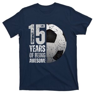 15 Year Old Soccer 15th Birthday Player Bday Party T-Shirt