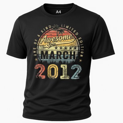 11 Year Old Awesome Since March 2012 11th Birthday Performance Shirt