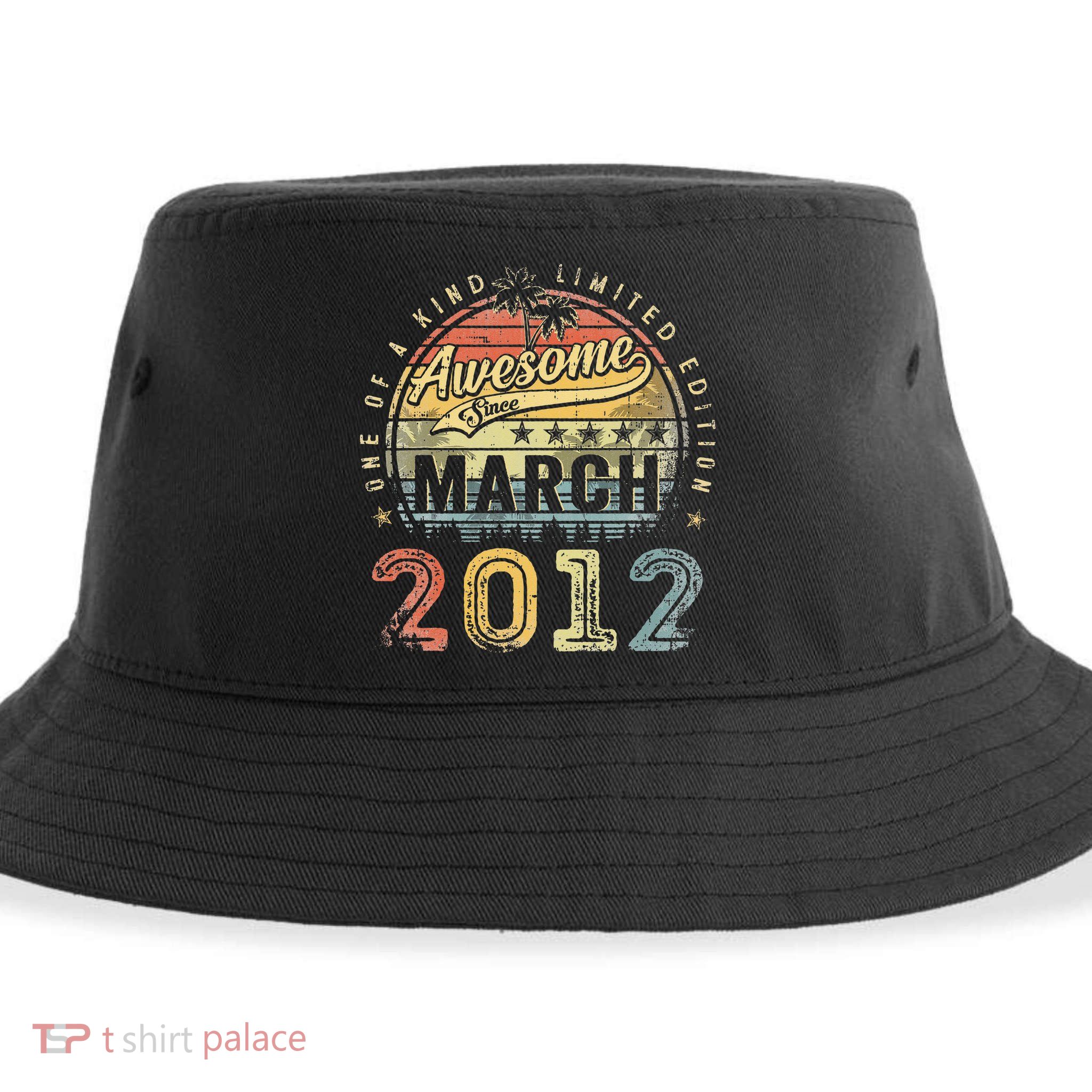11 Year Old Awesome Since March 2012 11th Birthday Sustainable Bucket Hat