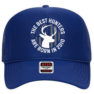 13 Year Old Deer Hunter Hunting 2010 13th Birthday High Crown Mesh Back Trucker Hat