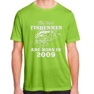 14 Year Old Fisherman Fishing 2009 14th Birthday Cute Adult ChromaSoft Performance T-Shirt