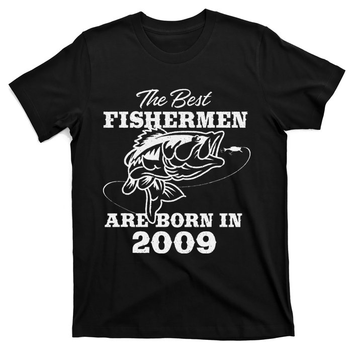 14 Year Old Fisherman Fishing 2009 14th Birthday Cute T-Shirt