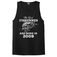 14 Year Old Fisherman Fishing 2009 14th Birthday Cute PosiCharge Competitor Tank