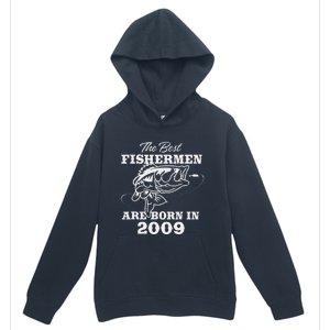 14 Year Old Fisherman Fishing 2009 14th Birthday Cute Urban Pullover Hoodie