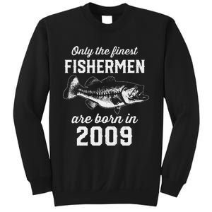 14 Year Old Fisherman Fishing 2009 14th Birthday Gift Sweatshirt