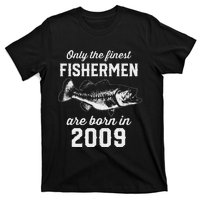 14 Year Old Fisherman Fishing 2009 14th Birthday Gift T-Shirt