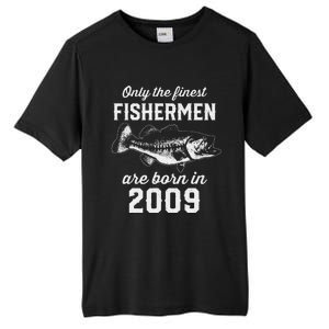 14 Year Old Fisherman Fishing 2009 14th Birthday Gift Tall Fusion ChromaSoft Performance T-Shirt