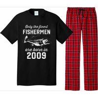 14 Year Old Fisherman Fishing 2009 14th Birthday Gift Pajama Set