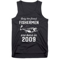 14 Year Old Fisherman Fishing 2009 14th Birthday Gift Tank Top