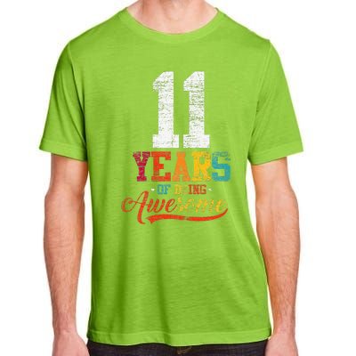 11 Years Of Being Awesome Gifts 11 Years Old 11th Birthday Adult ChromaSoft Performance T-Shirt