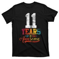 11 Years Of Being Awesome Gifts 11 Years Old 11th Birthday T-Shirt