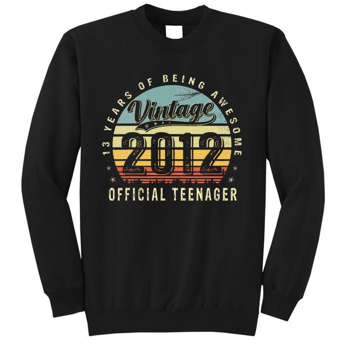 13 Yr Old Gifts Vintage 2012 Teenager 13th Birthday Gift Sweatshirt