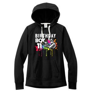 11 Years Old Paintballer Gear Gift 11th Paintball Birthday Women's Fleece Hoodie