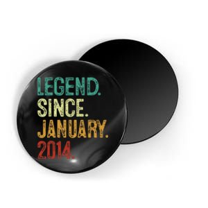 10 Years Old Legend Since January 2014 10th Birthday Magnet