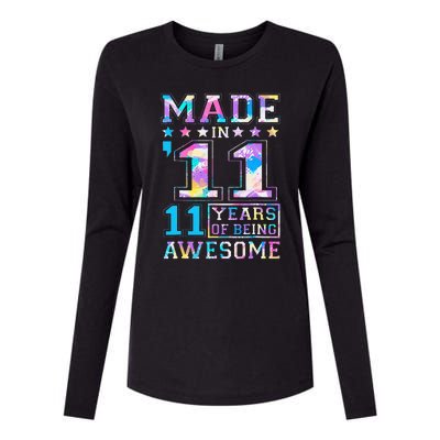 11 Year Old Gifts For 11th Birthday Gift Born In 2011 Womens Cotton Relaxed Long Sleeve T-Shirt