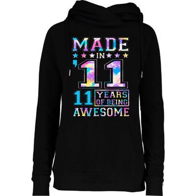 11 Year Old Gifts For 11th Birthday Gift Born In 2011 Womens Funnel Neck Pullover Hood