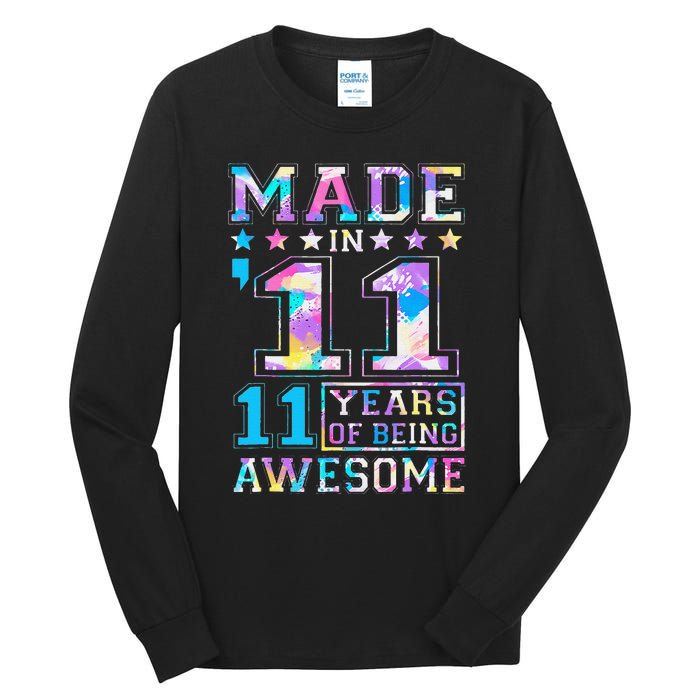 11 Year Old Gifts For 11th Birthday Gift Born In 2011 Tall Long Sleeve T-Shirt