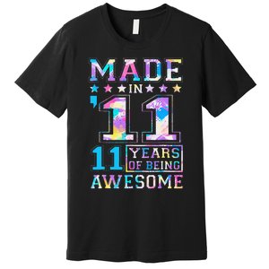 11 Year Old Gifts For 11th Birthday Gift Born In 2011 Premium T-Shirt