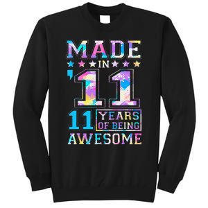 11 Year Old Gifts For 11th Birthday Gift Born In 2011 Tall Sweatshirt