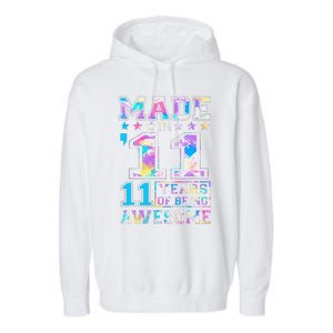 11 Year Old Gifts For 11th Birthday Gift Born In 2011 Garment-Dyed Fleece Hoodie