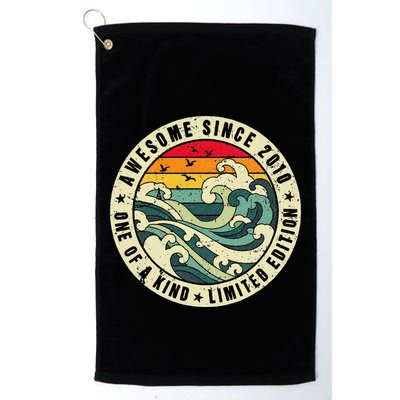 12 Year Old Gift Vintage Awesome Since 2010 Limited Edition Golf Towel