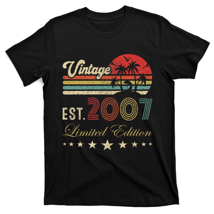 17th Years Old Vintage Limited 2007 Edition 17 Birthday T-Shirt