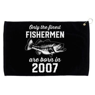 16 Year Old Fisherman Fishing 2007 16th Birthday Grommeted Golf Towel