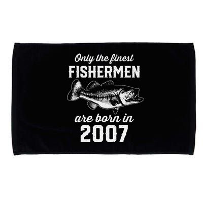 16 Year Old Fisherman Fishing 2007 16th Birthday Microfiber Hand Towel