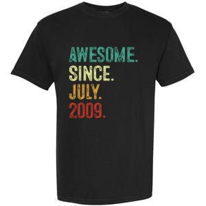 14 Year Old Awesome Since July 2009 14th Birthday Garment-Dyed Heavyweight T-Shirt