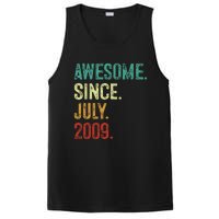 14 Year Old Awesome Since July 2009 14th Birthday PosiCharge Competitor Tank