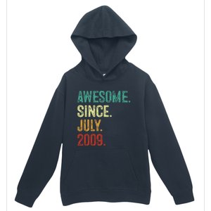 14 Year Old Awesome Since July 2009 14th Birthday Urban Pullover Hoodie