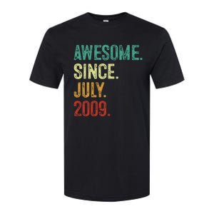 14 Year Old Awesome Since July 2009 14th Birthday Softstyle CVC T-Shirt