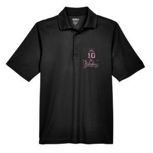 10 Years Old And Fabulous Girl 10th Birthday Men's Origin Performance Pique Polo