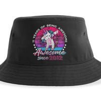 11 Years Old Dabbing Unicorn Gifts 11th Birthday Party Sustainable Bucket Hat