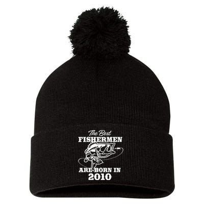 13 Year Old Fisherman: Fishing 2010 13th Birthday Pom Pom 12in Knit Beanie