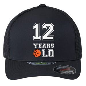 12 Years Old 12th Birthday Basketball Gift For Party Cute Flexfit Unipanel Trucker Cap