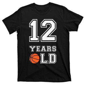 12 Years Old 12th Birthday Basketball Gift For Party Cute T-Shirt